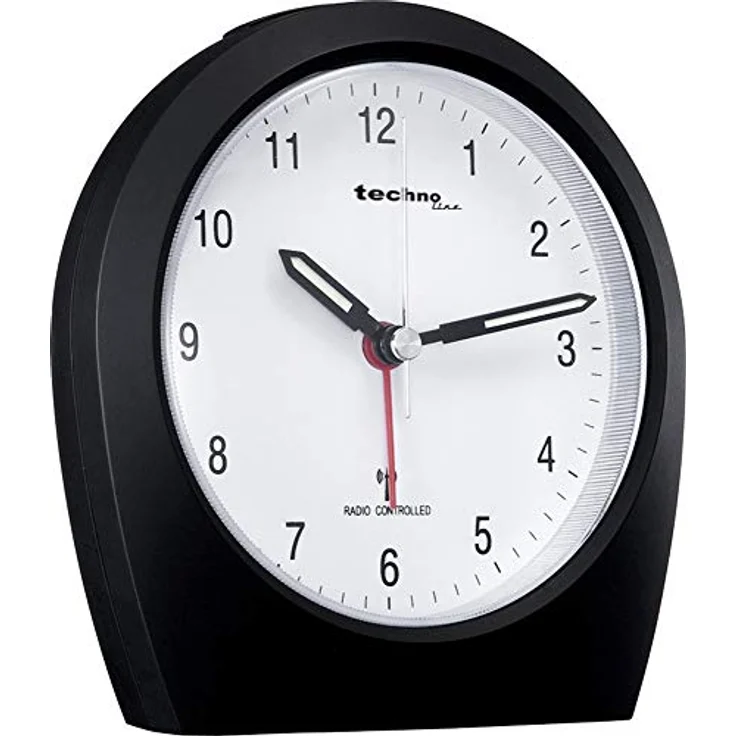 Technoline Funkwecker WT 758, mit Schlummerfunktion und Beleuchtung, Schwarz, kompakte Größe 11 x 5 x 11,5 cm – Bild 3