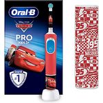 Oral-B Pro 103 Kids Mickey Elektrische Zahnbürste/Electric Toothbrush für Kinder ab 3 Jahren, 2 Putzmodi für Zahnpflege, Reiseetui, extra weiche Borsten, 4 Sticker, rot (Design kann variieren)