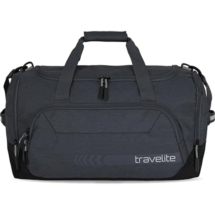 Travelite Kick Off Weekender Reisetasche M 50 cm, dunkel anthrazit, 100% Polyester, 50 x 29 x 30 cm – Bild 1