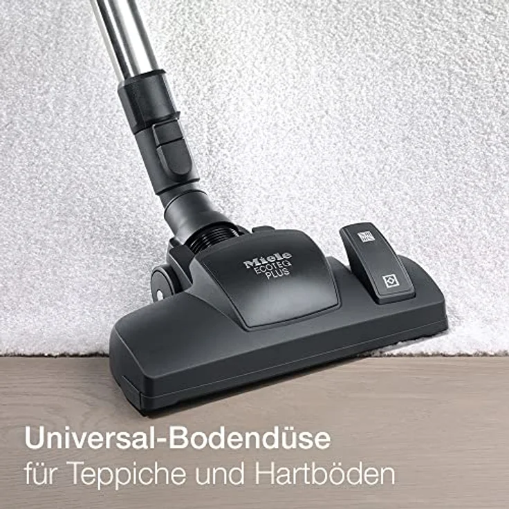 Miele Complete C3 Silence EcoLine Bodenstaubsauger (mit Beutel, 4,5 Liter Staubbeutelvolumen, 550 Watt, 12m Aktionsradius, extra leise 64 dB, inkl. Gummireifen für guten Rollcomfort) weiß – Bild 4