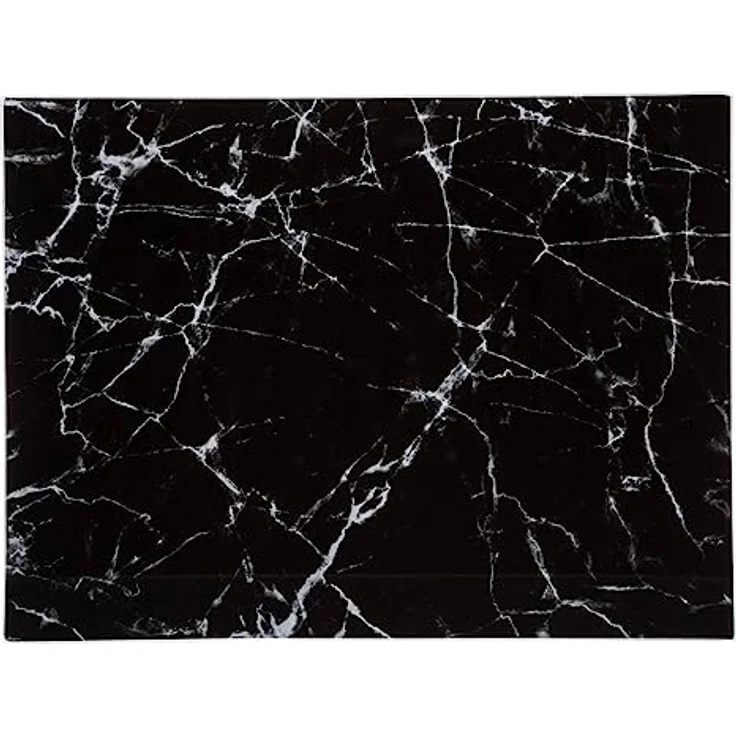 Schneidebrett aus Glas mit Marmor-Muster, schwarz, 30 x 40 cm – Bild 4