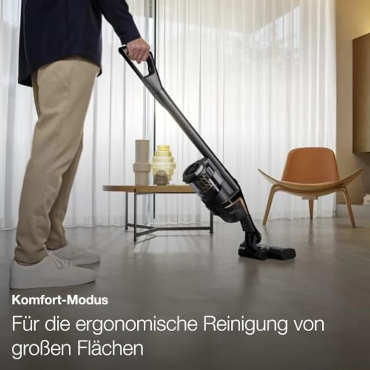 Miele Triflex HX2 Cat & Dog Handstaubsauger SOML0, 60 min Akkubetrieb, Akkuwechsel-Option, Vortex-Technologie, 192 Watt,  schwarz – Bild 5