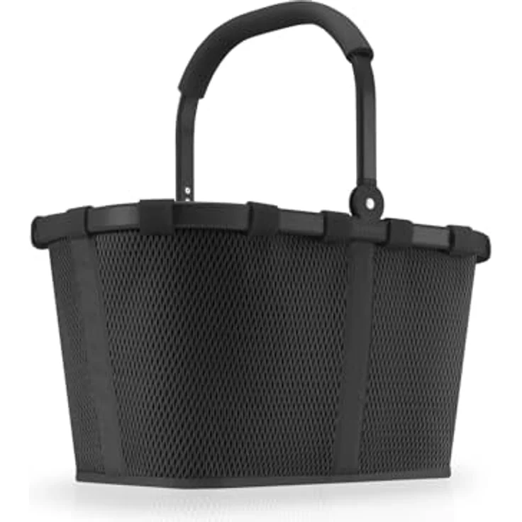 REISENTHEL® Einkaufskorb Carrybag mesh black BK7082, stabiler Aluminiumrahmen, 22 l Volumen, Innentasche mit Reißverschluss, zusammenlegbar – Bild 3