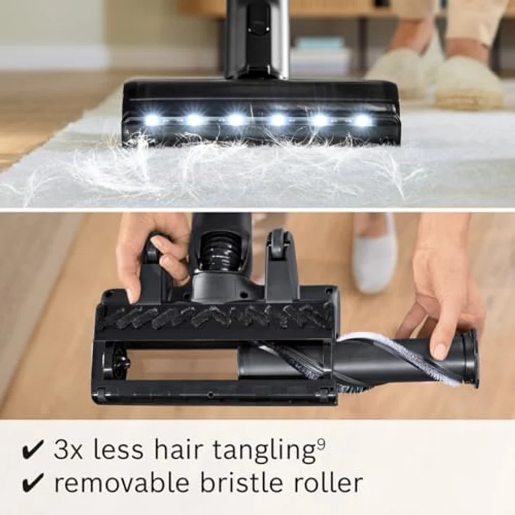 Bosch Unlimited 9 ProAnimal BBS931PET, Akkustaubsauger mit MicroClean-Technologie, motorisierter Mini Power-Düse, HEPA-Filter und 3-in-1 Zubehör, rot – Bild 8