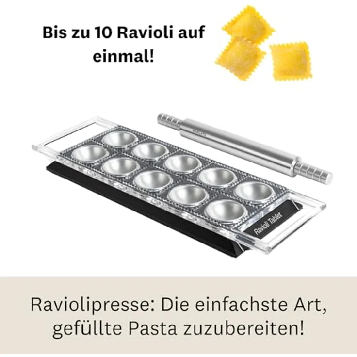 Marcato Ravioli Tablet Nudelform, Aluminium, 36 x 21 x 7 cm – Bild 4