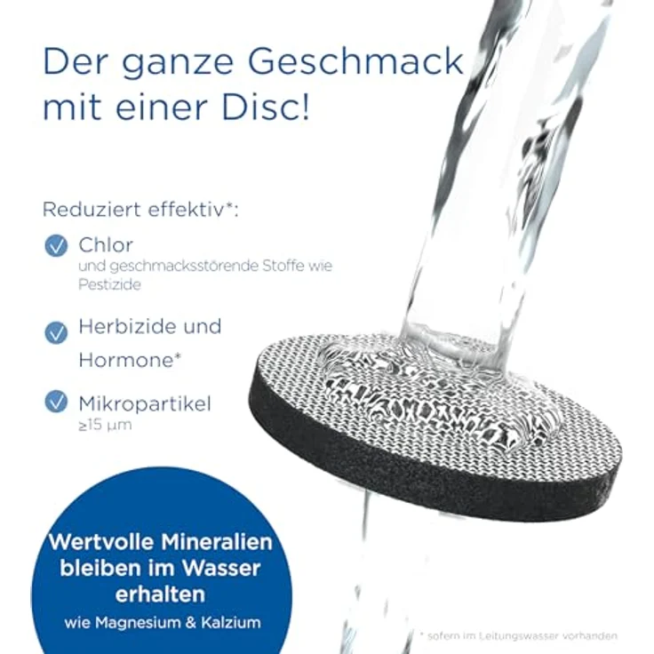BRITA Wasserfilter-Karaffe Mind weiß-grau inkl. 1 MicroDisc Filter– BRITA Karaffe zur stilvollen Servierung von Wasser sowie zur Reduzierung von Chlor & geschmacksstörenden Stoffen – Bild 4