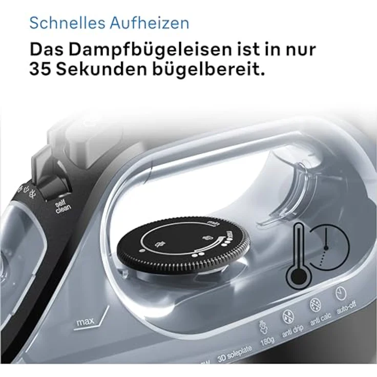 Braun SI 3054GY/3053BL/3055BK, schwarz/grau – Bild 5