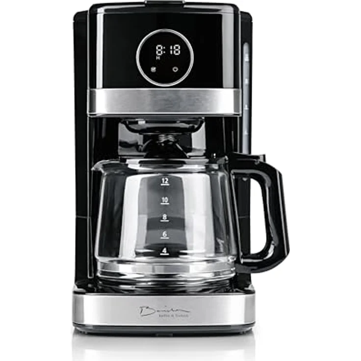Barista Kaffeemaschine Touch, Filterkaffeemaschine mit 900W, 1,5L Glaskanne für bis zu 12 Tassen, Timerfunktion und Aromastärke-Einstellung – Bild 5