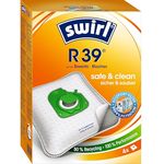 Swirl R39 Staubsaugerbeutel, 4er Pack mit MicroPor® Plus Anti-Allergen-Filter für Rowenta und Moulinex Geräte