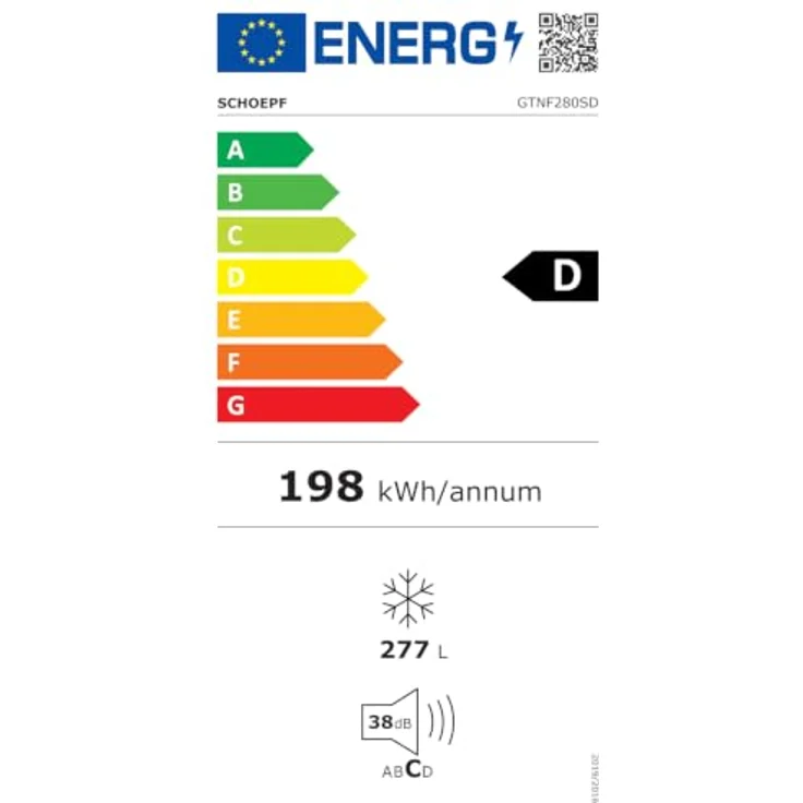 SCHOEPF GTNF280SD Gefriertruhe NoFrost, 277 Liter, 4 Sterne, Energieeffizienzklasse D, Weiß – Bild 4