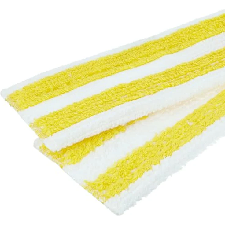 vhbw 2x Wischbezug kompatibel mit Kärcher SC 3 EasyFix, weiß/gelb, wiederverwendbar & waschbar, 2x Bodentuch für Dampfreiniger – Bild 5