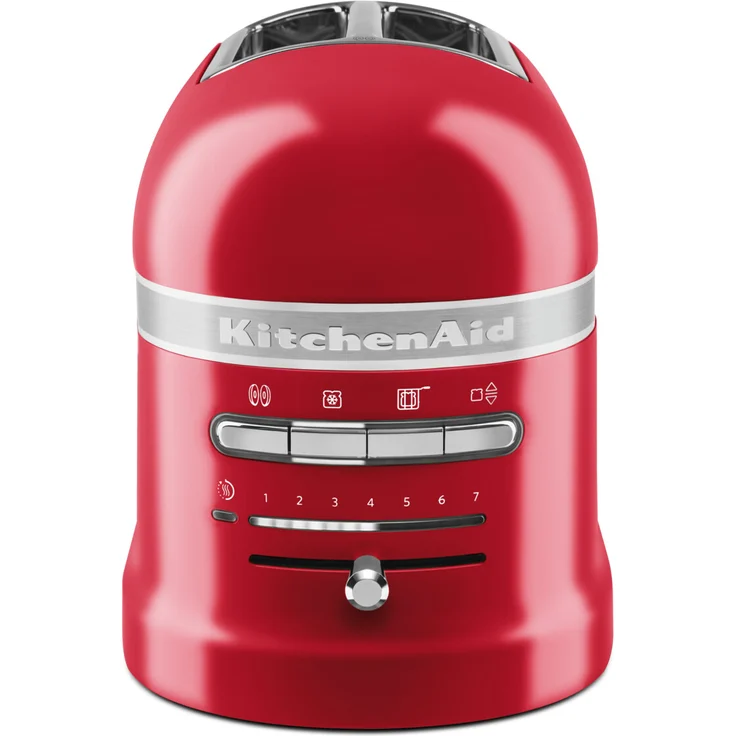 KitchenAid Artisan 5KMT2204EER Doppelschlitztoaster, 1250W, 7 Bräunungsstufen, empire rot – Bild 3