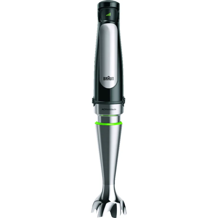 Braun Multiquick 7 MQ 7045X Stabmixer (1000 Watt, mit ActiveBlade-Technologie, Pürierstab, Schneebesen, Zerkleinerer & Standmixer, inkl. 4-teiligem Zubehör-Set) schwarz-edelstahl – Bild 2