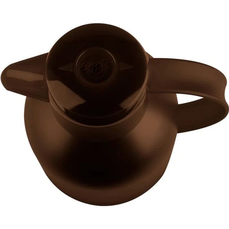 Emsa 509820 Samba Isolierkanne (1 Liter, Quick Press Verschluss, 12h heiß, 24h kalt) braun transluzent – Bild 2