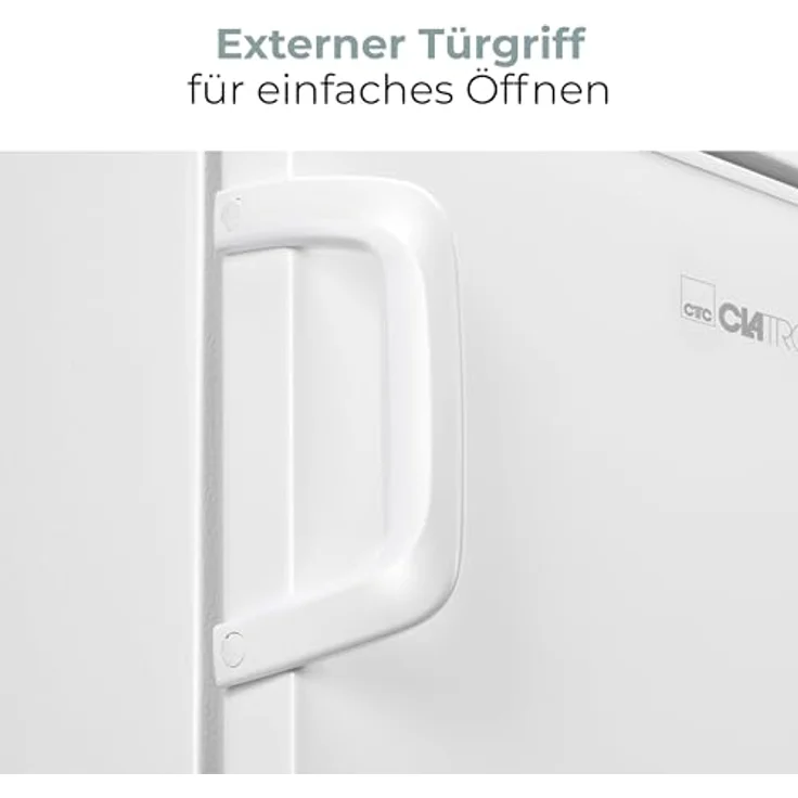 Clatronic VS 100, Kühlschrank ohne Gefrierfach, 133 Liter, leise 39dB, Temperaturbereich 0°C - 8°C, weiß – Bild 8