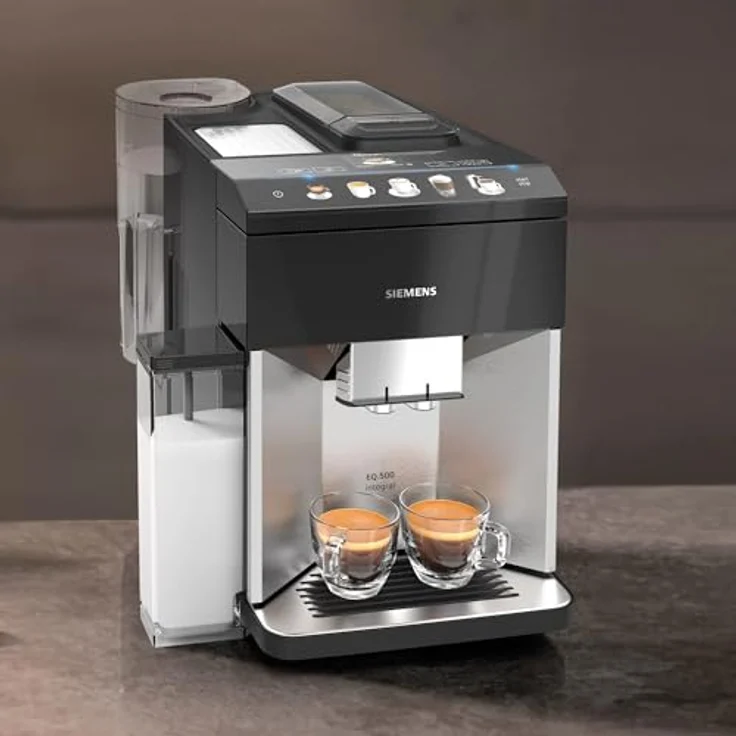 Siemens EQ.500 TQ507R03 - Volautomatische espressomachine - Zwart, Kaffeevollautomat, Schwarz, Silber – Bild 6