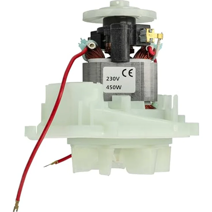 vhbw Ersatz Motor kompatibel mit Vorwerk VK 119, 118, 121, 120, 122 Staubsauger - Inkl. Anschlusskabel, Leistungsstarker & langlebiger Motor, 450W, grau – Bild 4