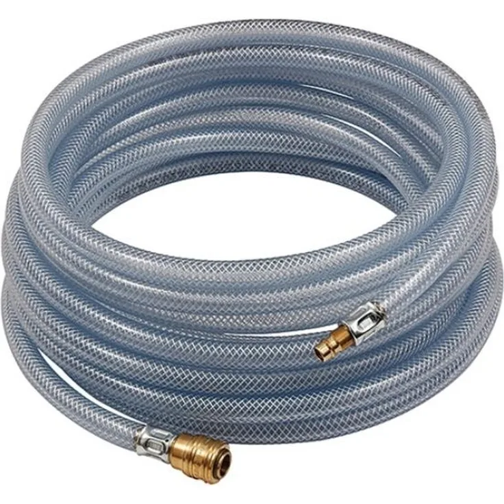 RIEGLER 113752 PVC-Druckluftschlauchset, Innen-Ø 9 mm, Außen-Ø 15 mm, 5 m, druckbeständig und abriebfest