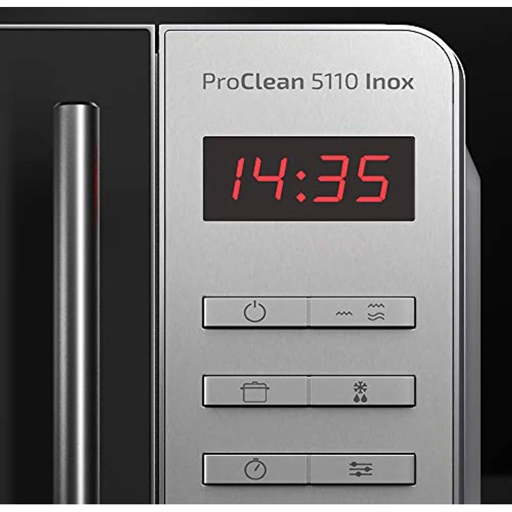 Cecotec ProClean 5110 Mikrowelle mit Grill Inox, 20 Liter Garraum, 700 Watt, Standgerät, 3D Wave, Frontspiegel, 8 Programme, 60 Min Timer, LED, Kindersicherung, Edelstahl – Bild 4