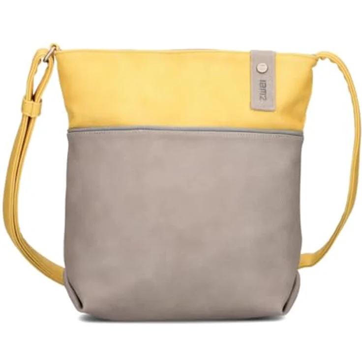 Zwei Umhängetasche Jana J10 - Schultertasche 29 cm (lemon), Vegan & pflegeleicht – Bild 3