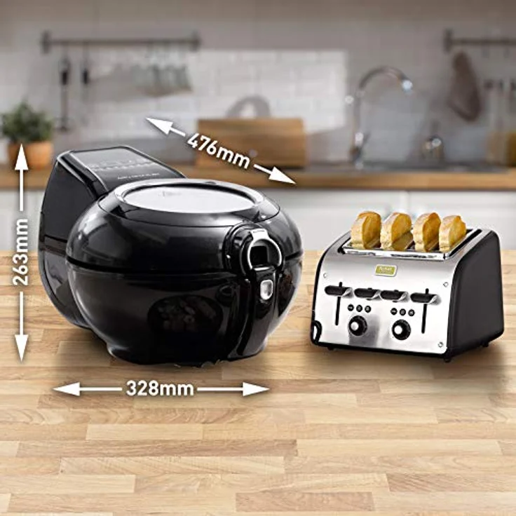 Tefal YV9708 ActiFry Genius XL 2in1 Heißluftfritteuse 1500 Watt, Fassungsvermögen: 1,7 kg, 9 automatische Programme, 2in1 Technologie schwarz – Bild 6