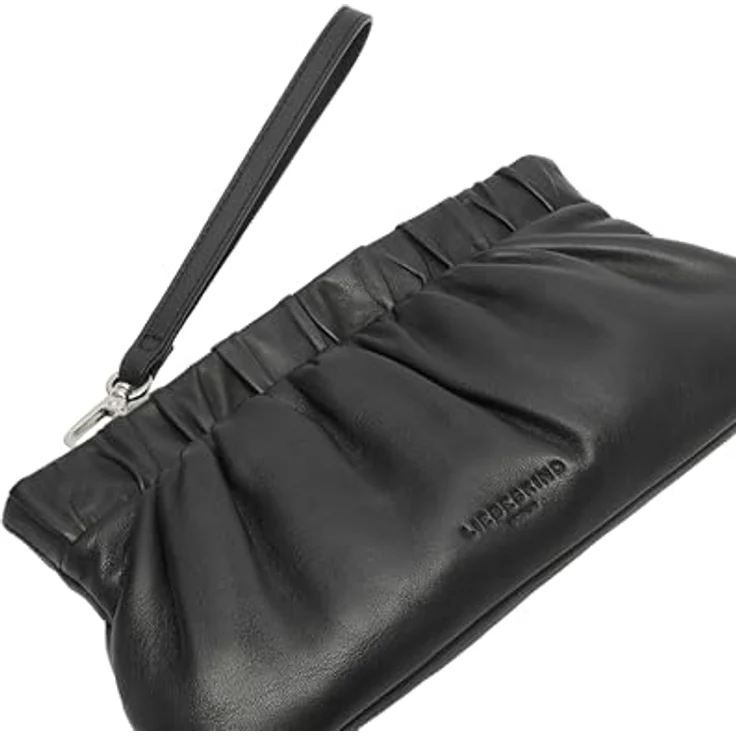 Liebeskind Clutch Tasche S, 100% Leder, 24 cm, schwarz – Bild 4