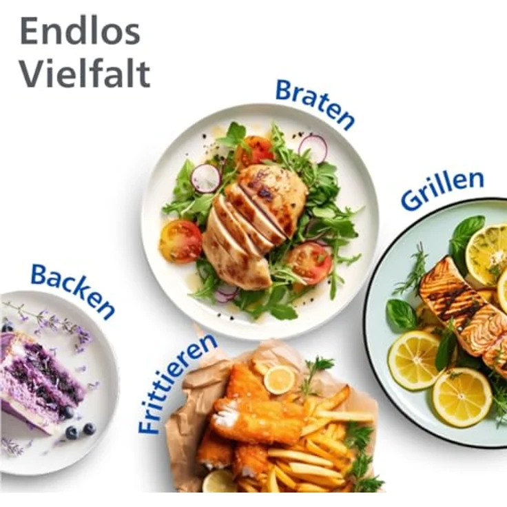 Philips Heißluftfritteuse 3000 Series NA353/10, Dual Basket Airfryer mit 9L Kapazität (3L+6L), 2750 W, RapidAir Technologie, Digitales Display, HomeID App, Weiß/Champagne – Bild 6