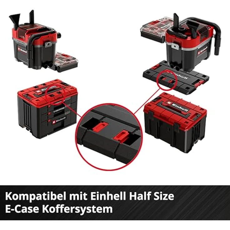 Einhell Professional TP-VC 18/10 Li BL L-Solo, Akku-Nass-/Trockensauger mit 10l Staubklasse L, bürstenlosem Motor und 2 Saugmodi – Bild 9