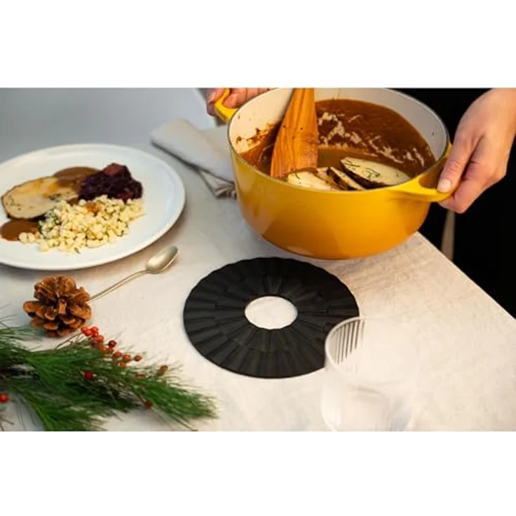 Continenta Untersetzer Set rund Ø 20 cm, 2-teilig, Duracore, optimaler Hitzeschutz, pflegeleicht – Bild 4
