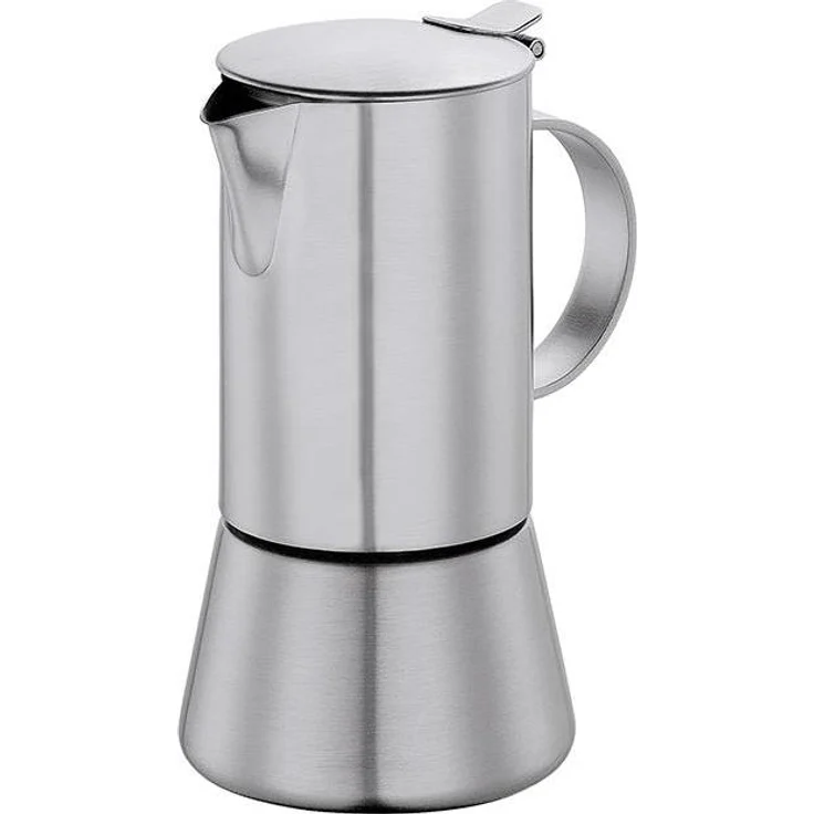 Cilio Espressokocher AIDA matt, 4 Tassen, Espressokanne, Silber – Bild 1