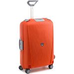 RONCATO Light Trolley Grande 4 Rolls L Papaia, Koffer mit leisen Rollen und viel Stauraum, in Papaya-Farbe