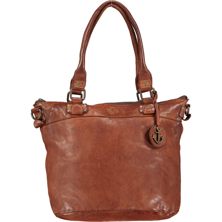 HARBOUR 2nd Shopper Anchor-Love Bianca (1-tlg) aus Rindleder, mit Anker-Anhänger, Farbe: Vintage-Charme