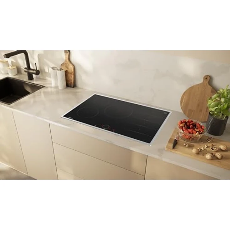 NEFF T68SHV4L0 Induktionskochfeld N70, autarkes Glaskeramik-Kochfeld 80 cm breit, Twist Touch, Flex Induction, Home Connect, Smart Hood Automatic, aufliegend, Schwarz – Bild 3
