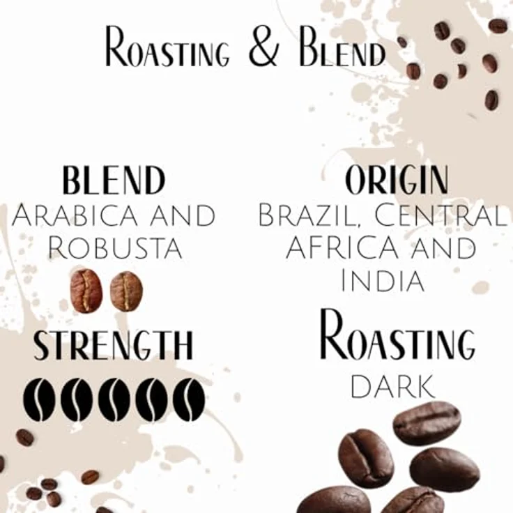 SAQUELLA Espresso Bar Italia Gran Crema 1kg, Kaffeebohnen – Bild 5