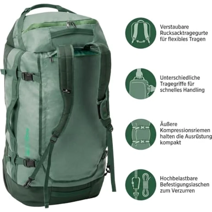 Eagle Creek Cargo Hauler 2 Rollen Reisetasche, 86 cm, grün, 100% Polyester, 38 x 35 x 86 cm – Bild 2
