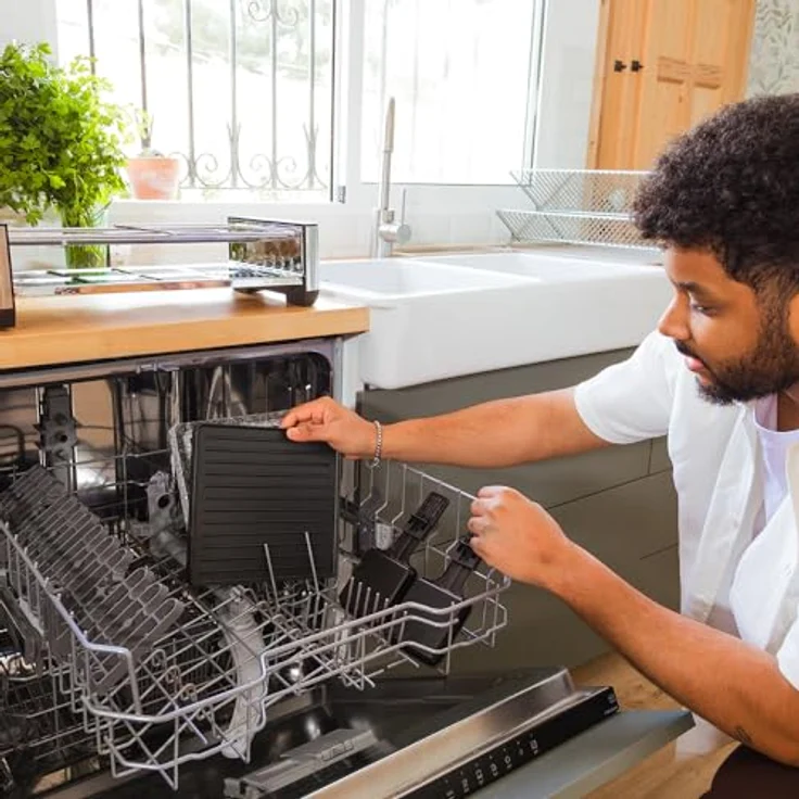 Cecotec Raclette Cheese&Grill 16000 Inox MixGrill, 1400 W für 8 Personen, einstellbares Thermostat, 2 Platten (Aluminiumguss & Naturstein), inklusive 8 Pfannen und 8 Spatel. – Bild 4