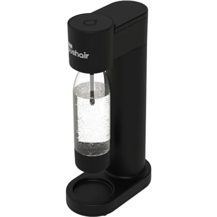 DAFI Pushair Wassersprudler, schwarz, inkl. 1 CO2-Zylinder und 0,7l Flasche – Bild 9