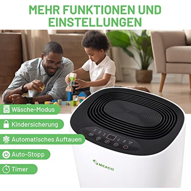 Meaco MeacoDry 10LB Luftentfeuchter, 160 W, 240 V, Black, 10L – Bild 6