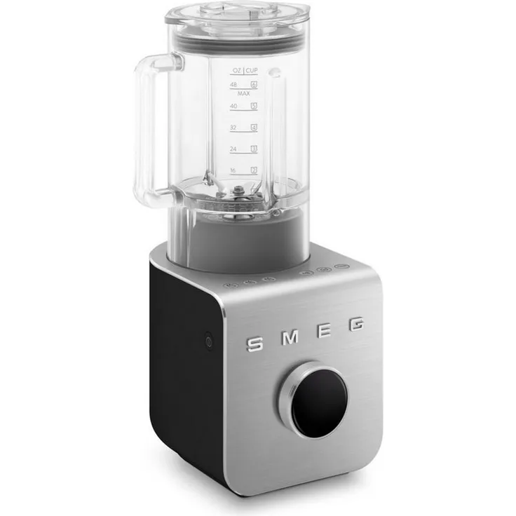 Smeg Standmixer BLC02BLMEU Schwarz-Matt, 1400 W Leistung, 9 Geschwindigkeitsstufen