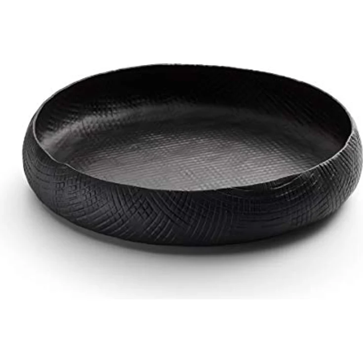 Philippi Design OUTBACK Obstschale L, Handgearbeitete Aluminium-Schale in Schwarz, Natürliche Eleganz und Multifunktionalität – Bild 3