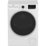Beko B3T422391 Wäschetrockner, 8 kg, Frontlader Wärmepumpentrockner, 15 Programme, Sensortrocknung, Säulenfähig, Aquawave Schontrommel, Weiß