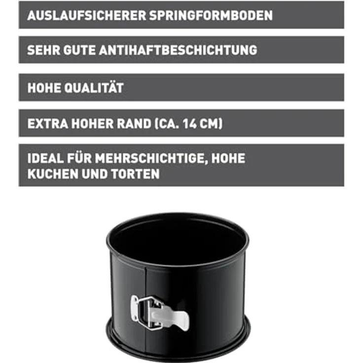 Kaiser Inspiration Panettone Backform, 20 x 14 cm, hohe Springform, Flachboden, für 1-2 Rezeptportion, extra hoher Rand, antihaftbeschichtet – Bild 4