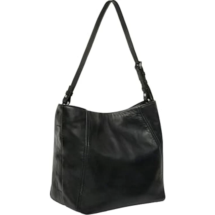Liebeskind Berlin Schultertasche Hobo Bag, echtes Leder, Schwarz, abnehmbarer und verstellbarer Schulterriemen, M-Format – Bild 2