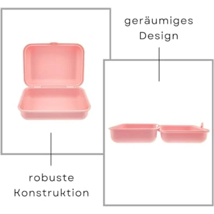 COFI 1453 Lunchbox 3er-Set, spülmaschinenfest, stapelbar, 1600 ml, BPA-frei, aus Kunststoff, Made in Germany – Bild 5