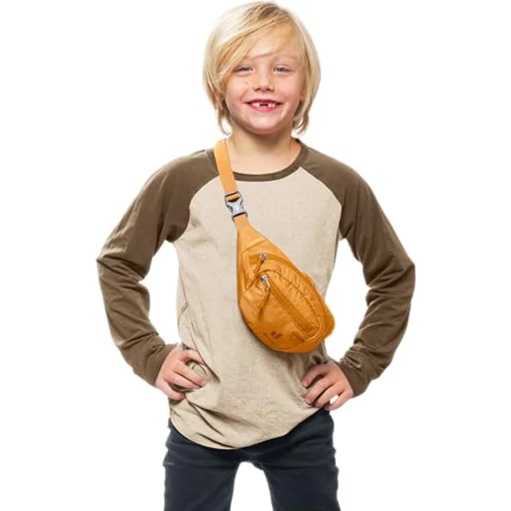 Deuter Junior Gürteltasche, 18 cm, goldfarben, 100% Polyester, Maße 18 cm x 3 cm x 12 cm – Bild 3