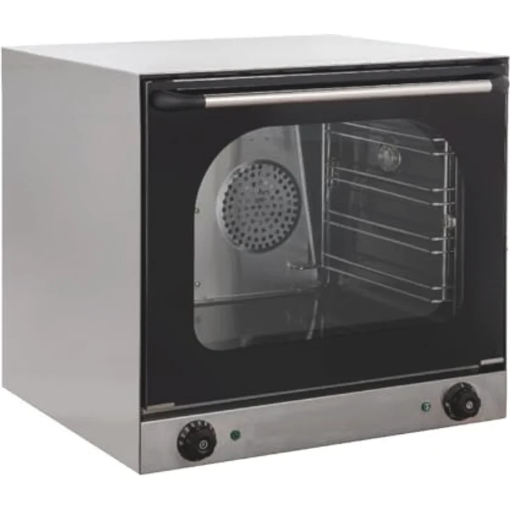 GastroHero Heißluftofen ECO 4 Bleche, Edelstahl, Umluftofen für Gastronomie, 62 Liter, 230 V, Temperaturbereich bis 300°C – Bild 1