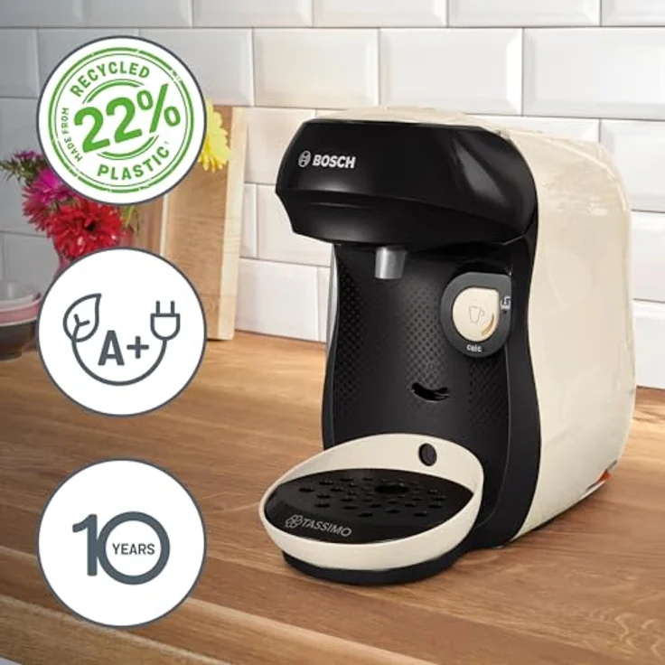 TASSIMO Kapselmaschine TAS107E, Crema Farbgebung, 1400W Leistung – Bild 3