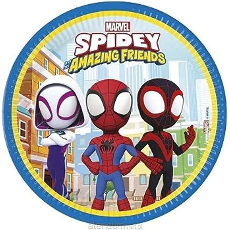 Spidey & seine Super Freunde 8 grosse Teller | Spiderman