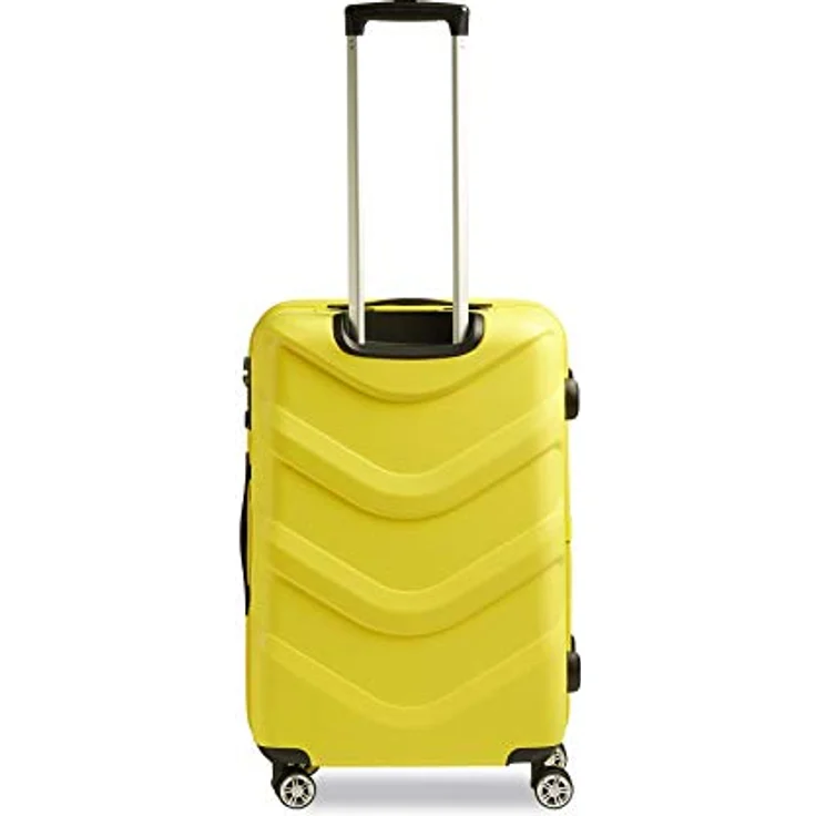 STRATIC Arrow 2 Hartschalen-Koffer Trolley Reisekoffer Rollkoffer 4 Rollen TSA-Zahlenschloss, Größe M, Yellow – Bild 2