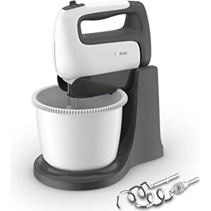 Tefal HT464138 Prep'Mix Hand Mixer with Rotating Bowl 2.5 L 500 W White – Bild 1